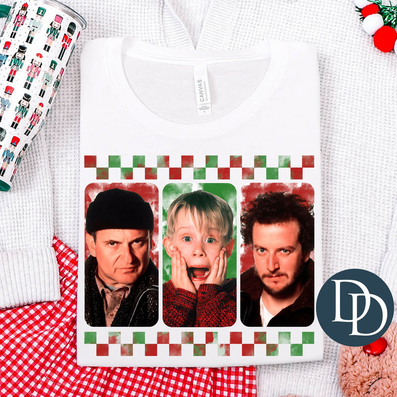 Christmas Alone Mugshots Red And Green *DTF Transfer*