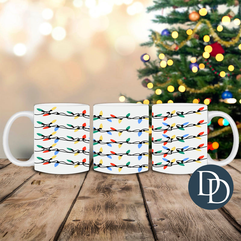 Christmas String Lights *UV DTF Mug Wrap*