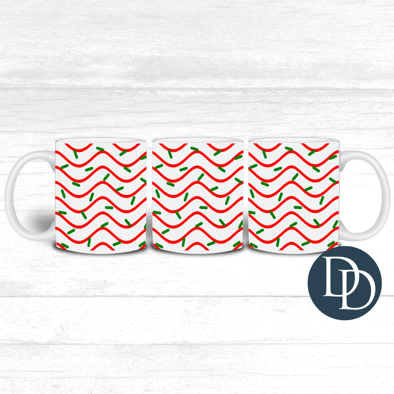 Christmas Tree Stripes *UV DTF Mug Wrap*