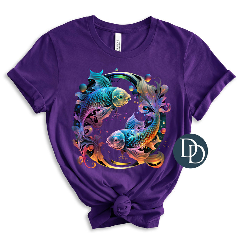 Colorful Pisces *DTF Transfer*