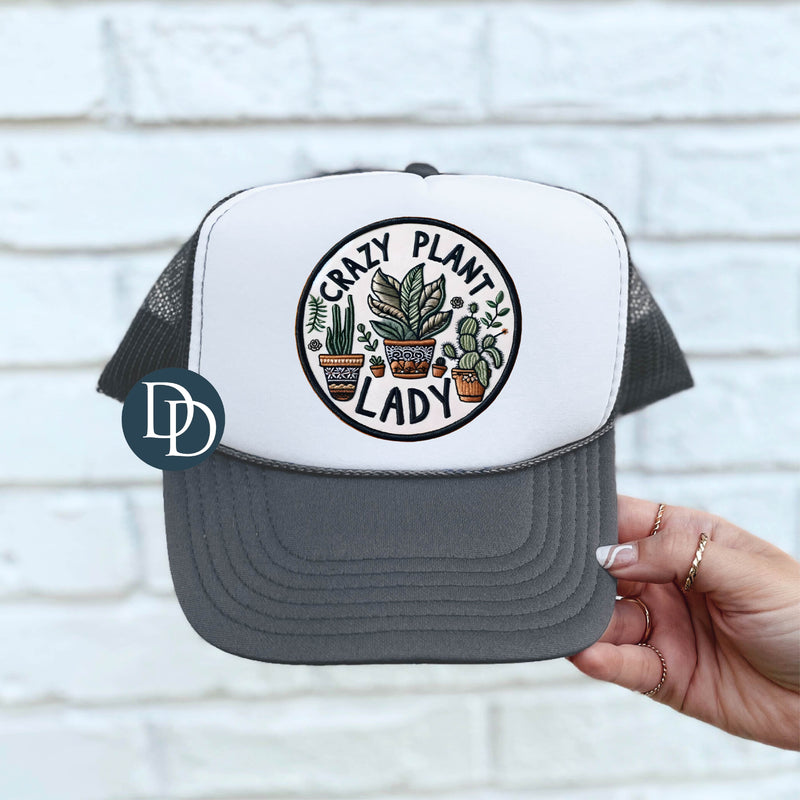 Crazy Plant Lady Faux Patch *DTF TRANSFER*
