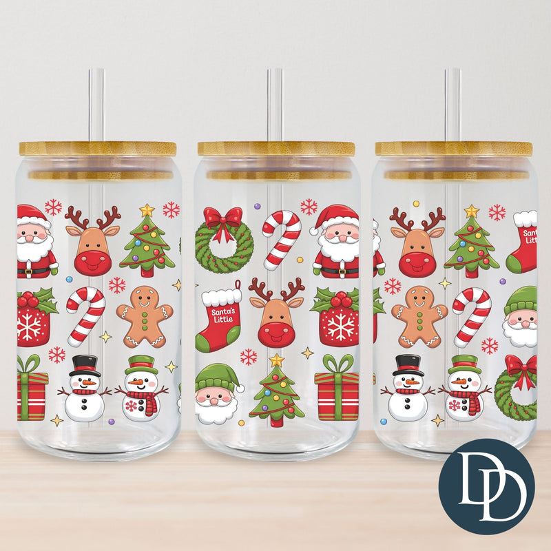 Cute Christmas Characters *UV DTF Cup Wrap*