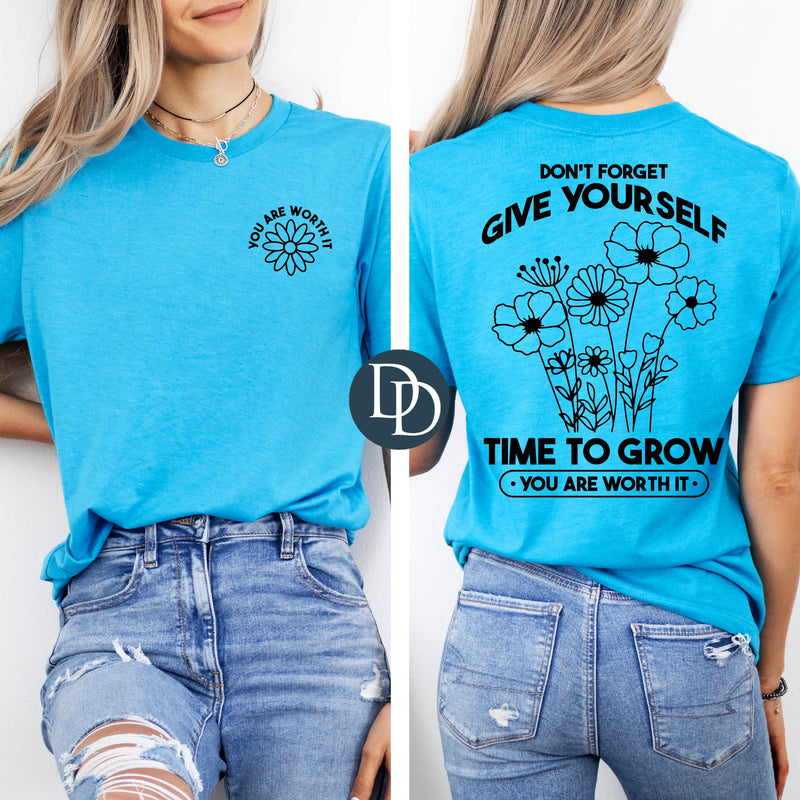 Oversized Don't Forget With Pocket Accent *DTF Transfer*