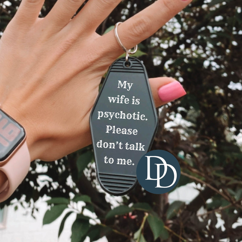 Don't Talk To Me *Motel Keychain UV DTF Decal*