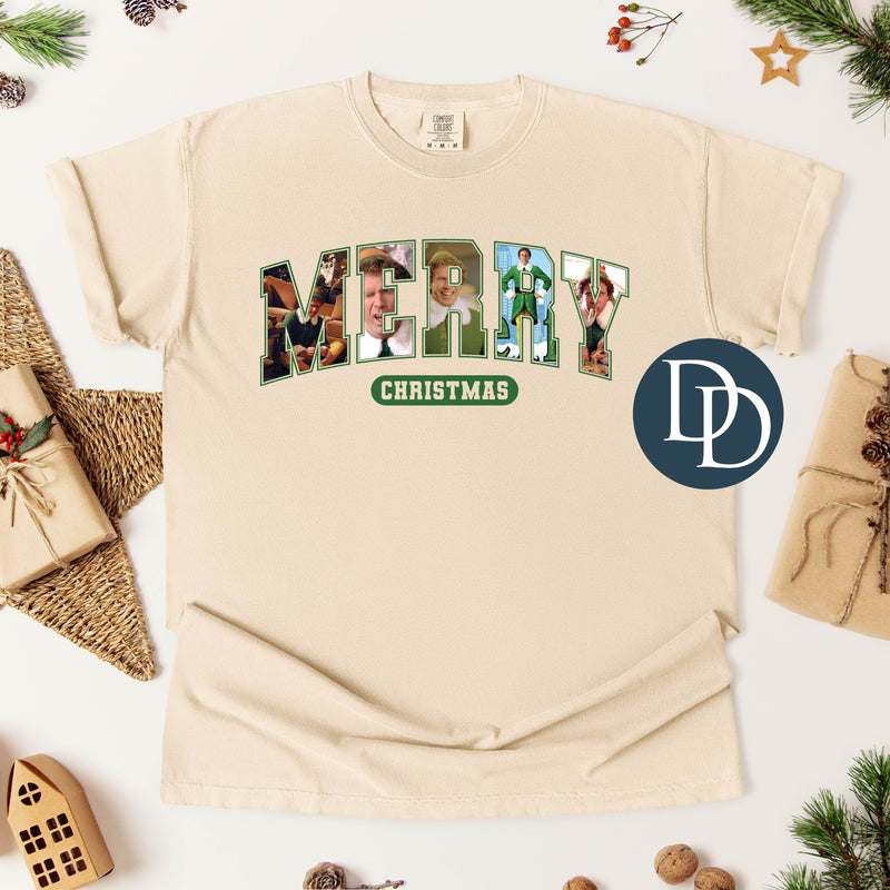 Elf Merry Christmas Varsity *DTF Transfer*
