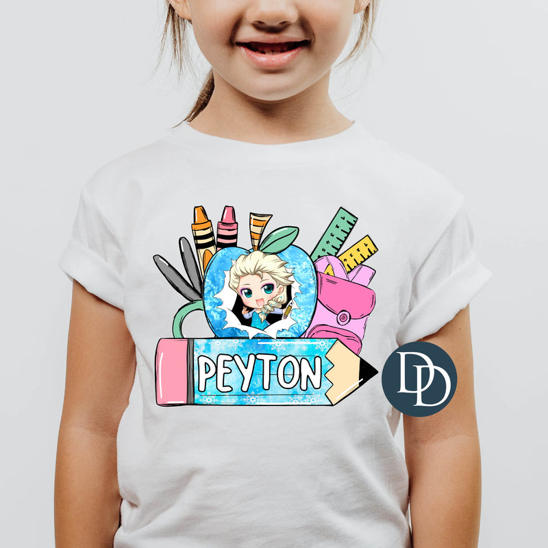 Icy Queen Back To School Name *DTF Transfer*
