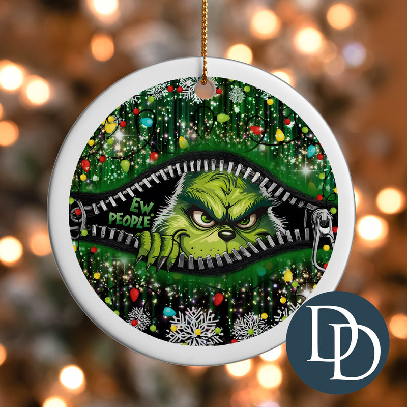 Ew People Green Guy *UV DTF Ornament Decal*