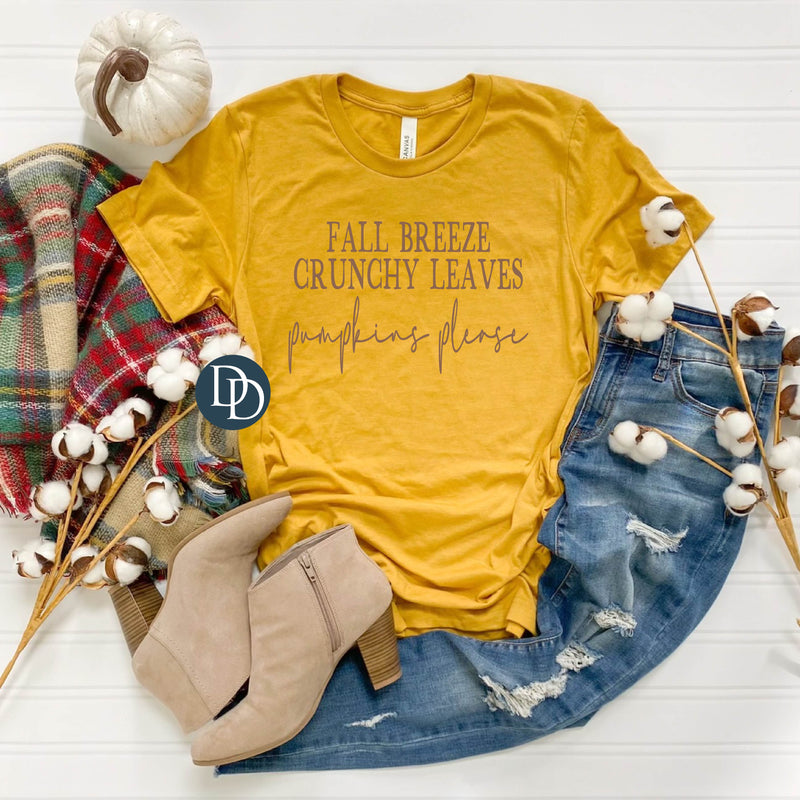 Fall Breeze Crunchy Leaves (Doe Brown) - NOT RESTOCKING - *Screen Print Transfer*