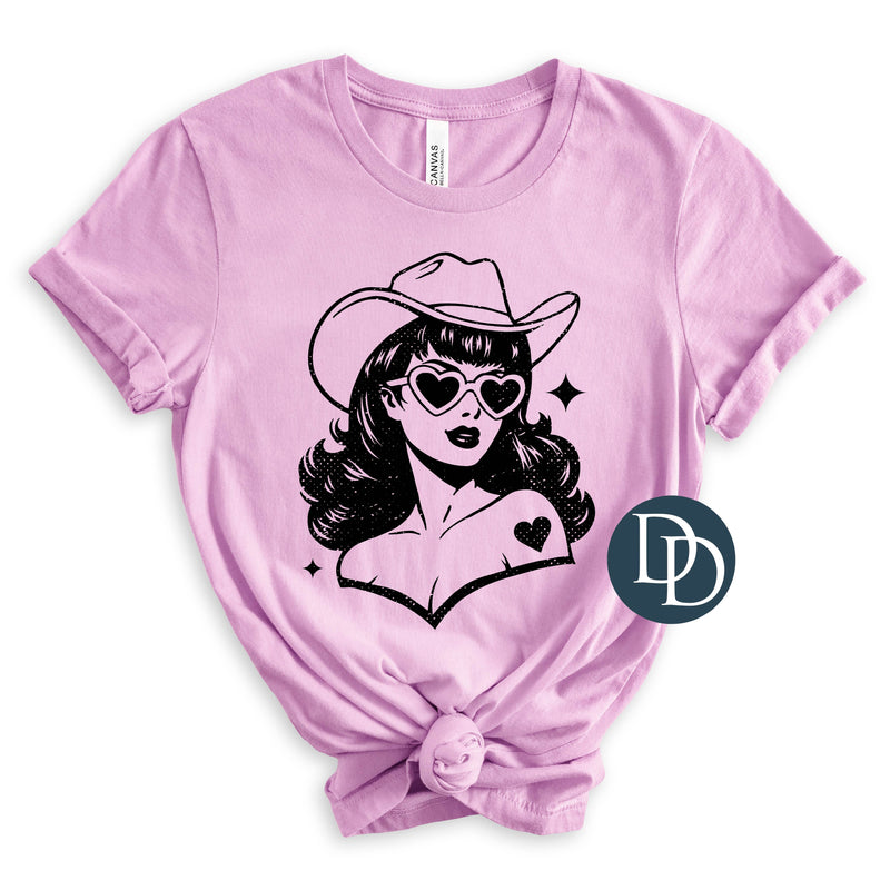 OVERSIZED Fancy Cowgirl *DTF Transfer*