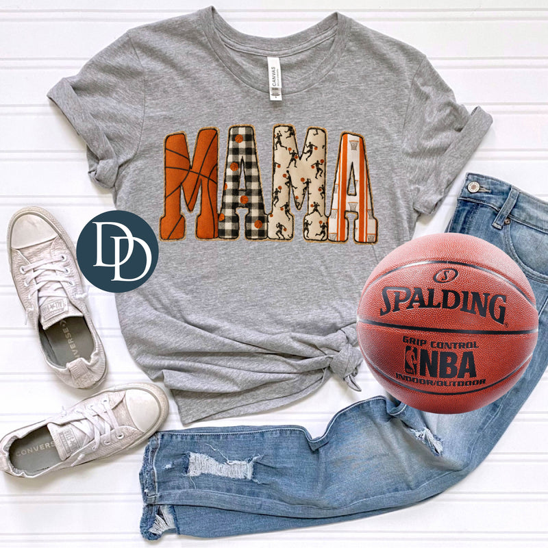 Faux Embroidery Basketball Mama *DTF Transfer*