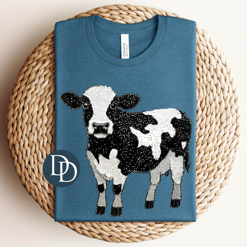 Faux Rhinestone Cow *DTF Transfer*