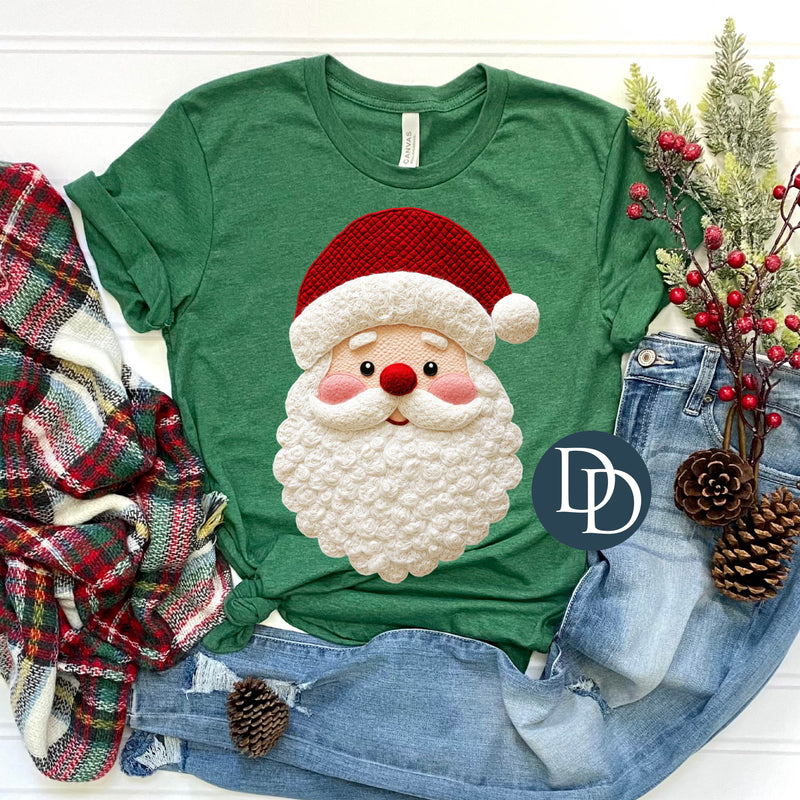 OVERSIZED Faux Yarn Santa Head *DTF Transfer*