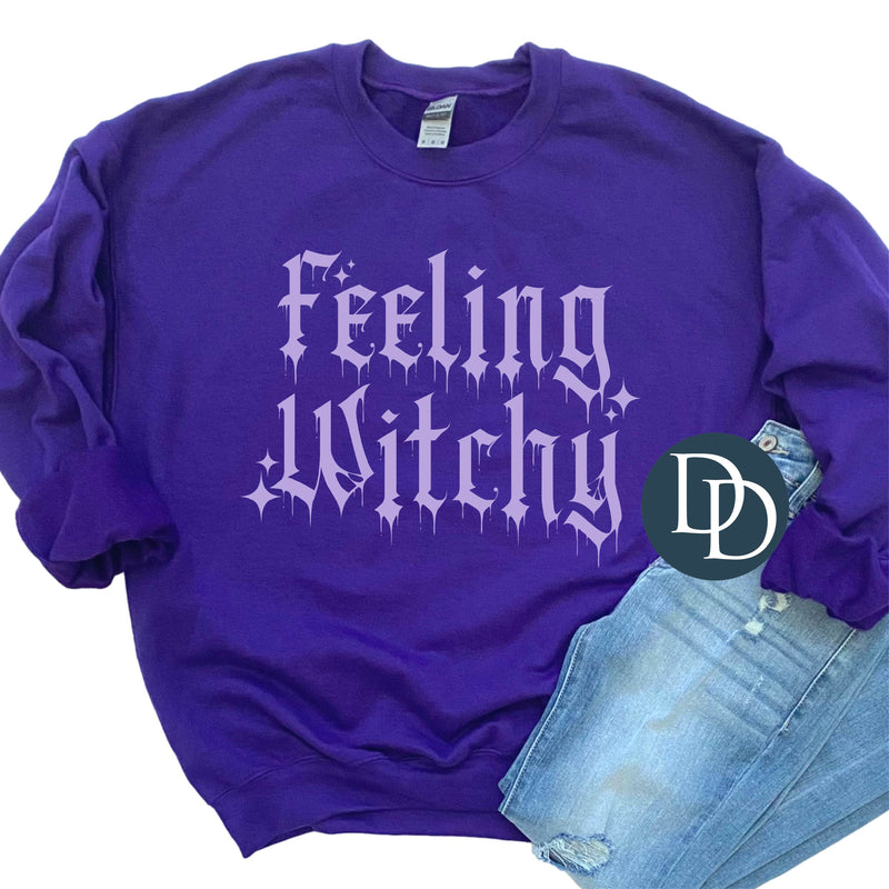 Feeling Witchy Drip (Lavender Ink) *Screen Print Transfer*