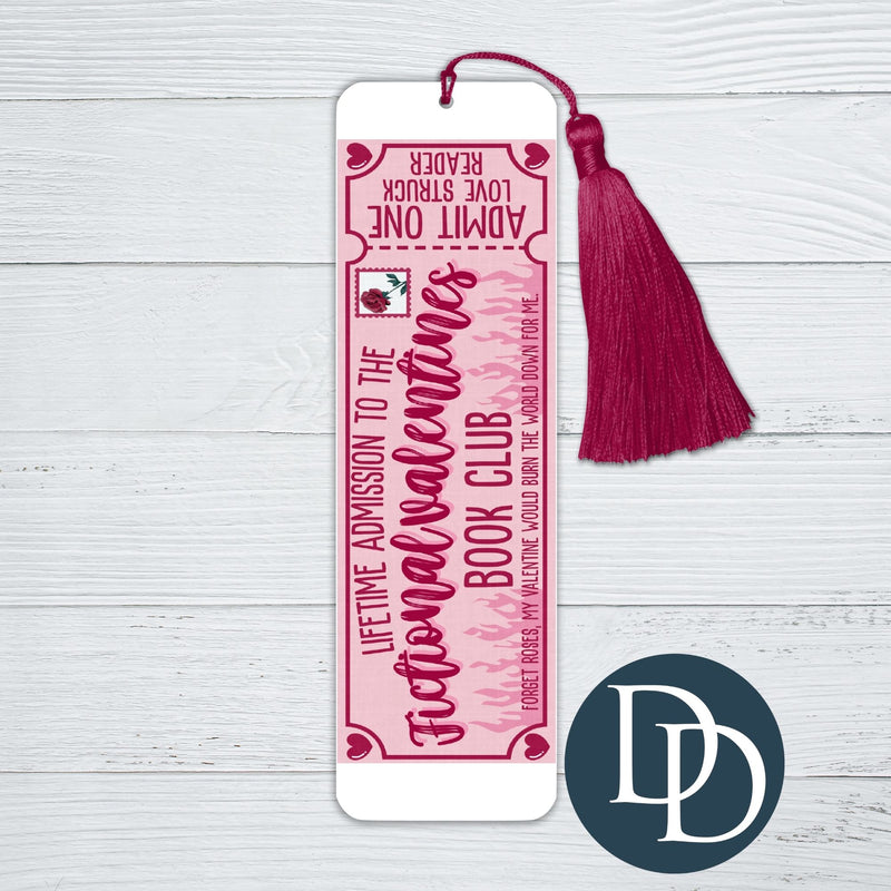 Fictional Valentines Book Club *UV DTF Bookmark Decal*