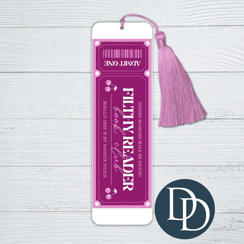 Filthy Reader Book Club *UV DTF Bookmark Decal*
