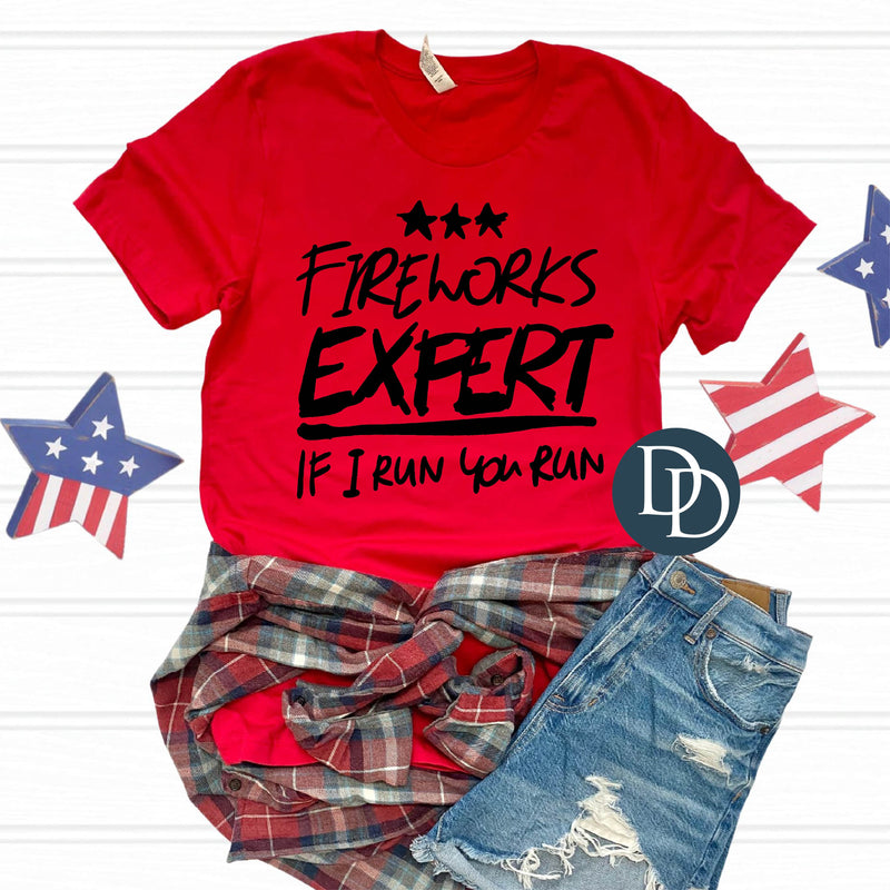 Fireworks Expert (Black Ink) *Screen Print Transfer*