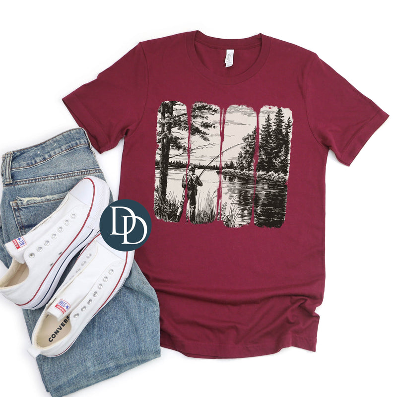 Fishing Brush Strokes *DTF Transfer*