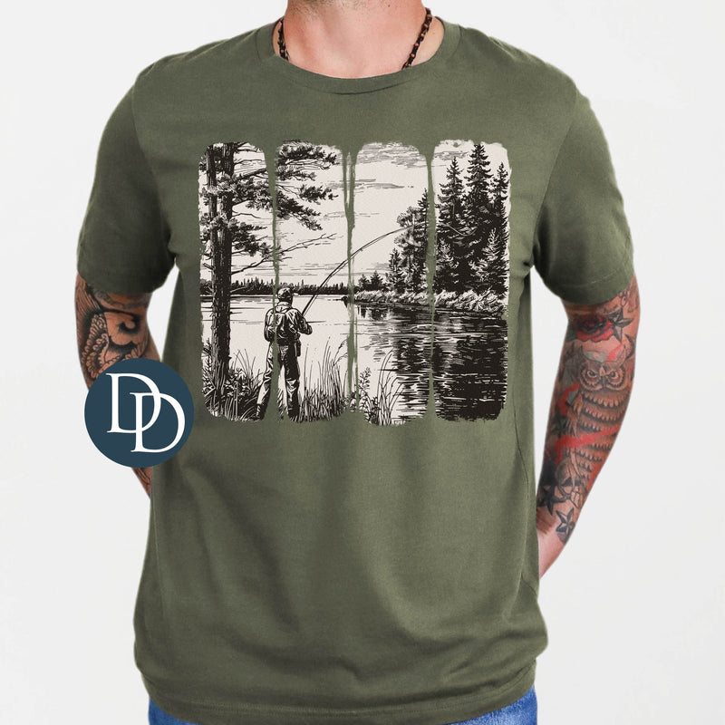 Fishing Brush Strokes *DTF Transfer*