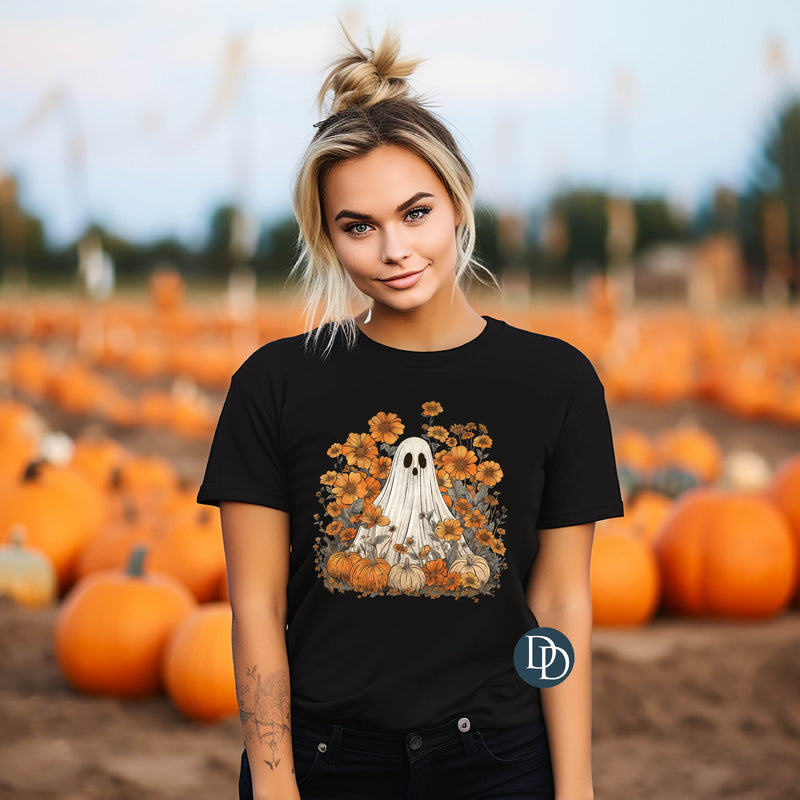Floral Pumpkin Ghost *DTF Transfer*