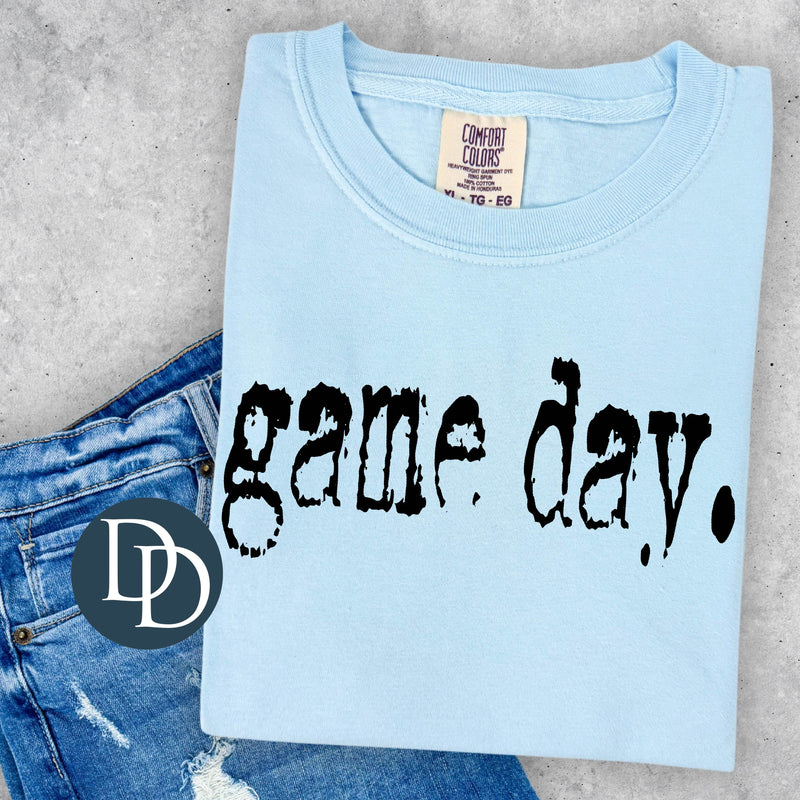 Game Day Type (Black Ink) - NOT RESTOCKING - *Screen Print Transfer*