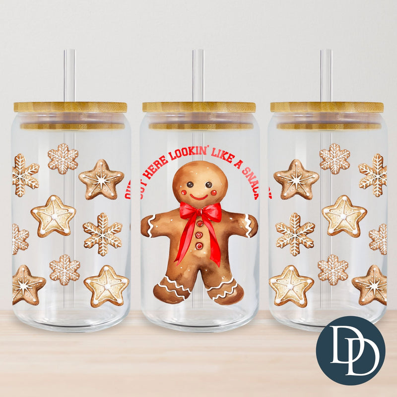 Gingerbread Out Here Lookin' Like A Snack *UV DTF Cup Wrap*