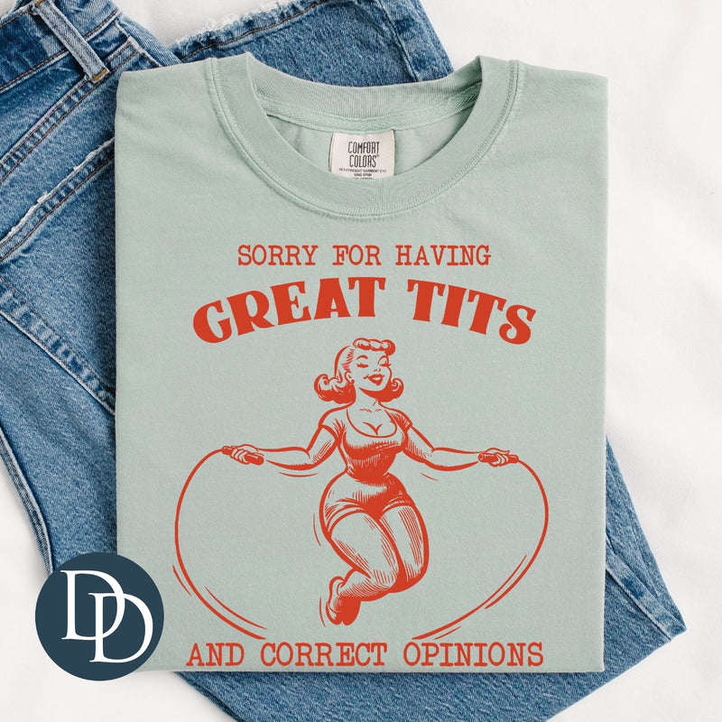 Great Tits Correct Opinions *DTF Transfer*