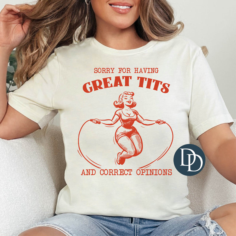 Great Tits Correct Opinions *DTF Transfer*