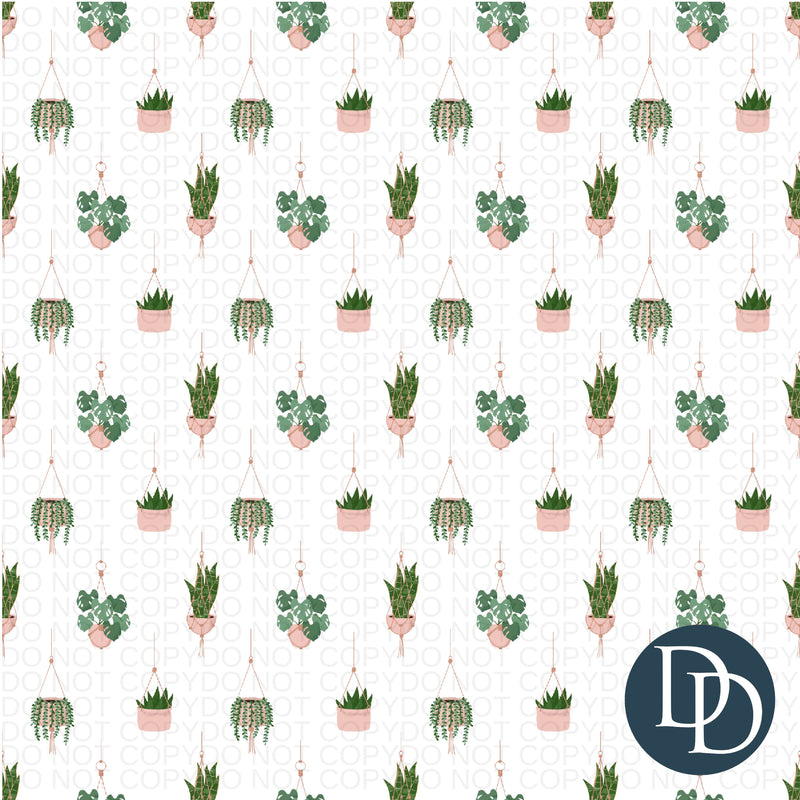 Hanging Variety Plant *UV DTF Seamless Pattern*