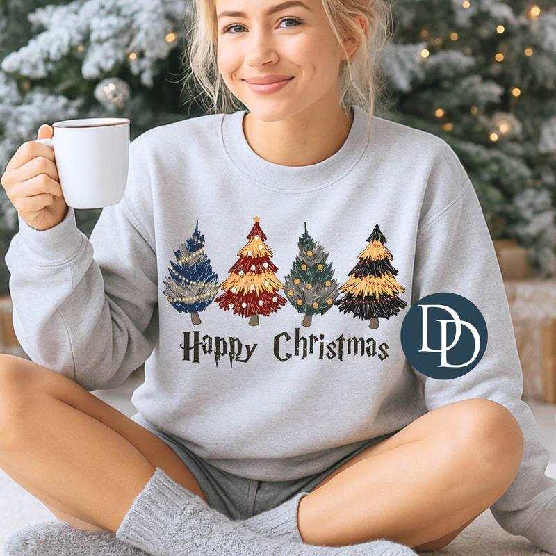 Happy Christmas Wizard Trees *DTF Transfer*