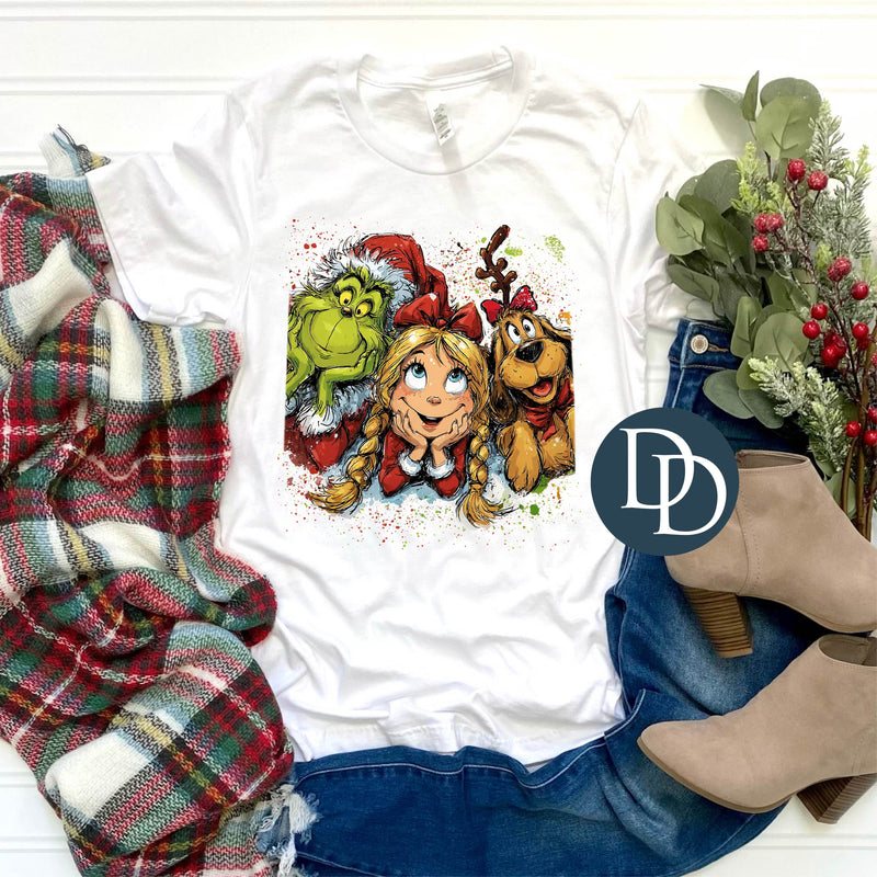 Happy Grnchy Trio  *DTF Transfer*