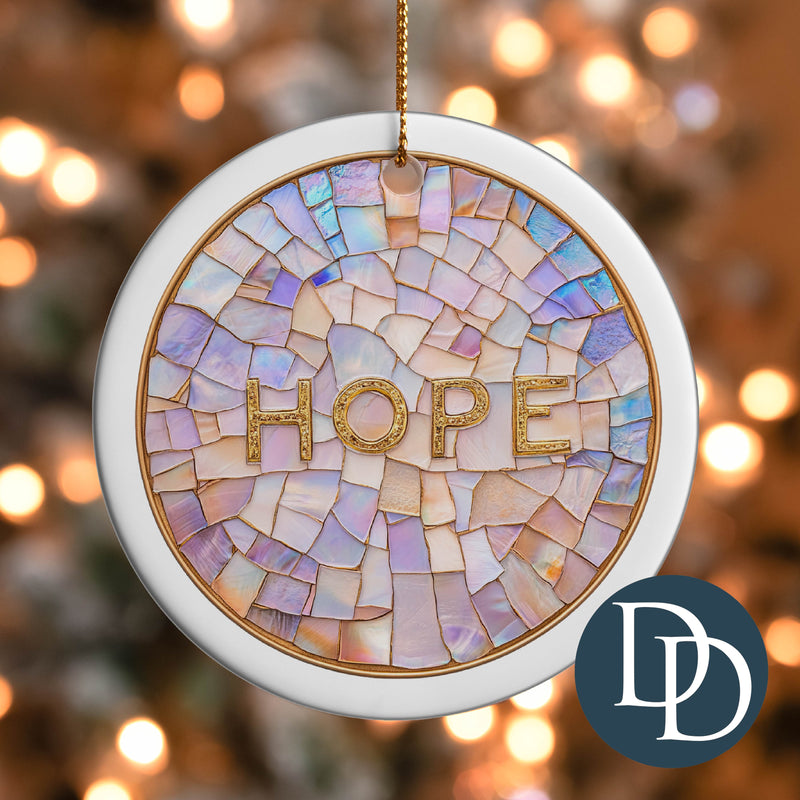 Hope Stained Glass *UV DTF Ornament Decal*