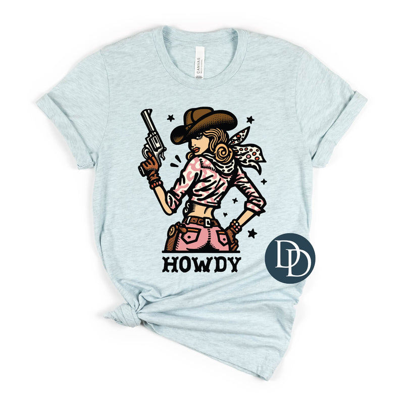OVERSIZED Howdy Cowgirl Pistol *DTF Transfer*