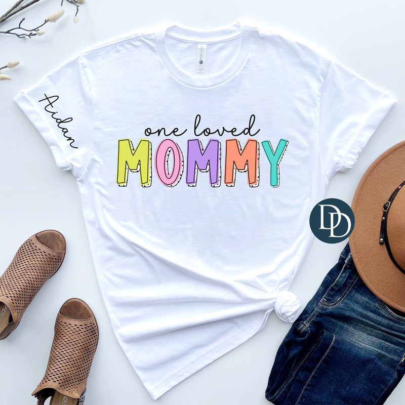 One Loved ____ with Sleeve Accent Semi-Custom *DTF Transfer*