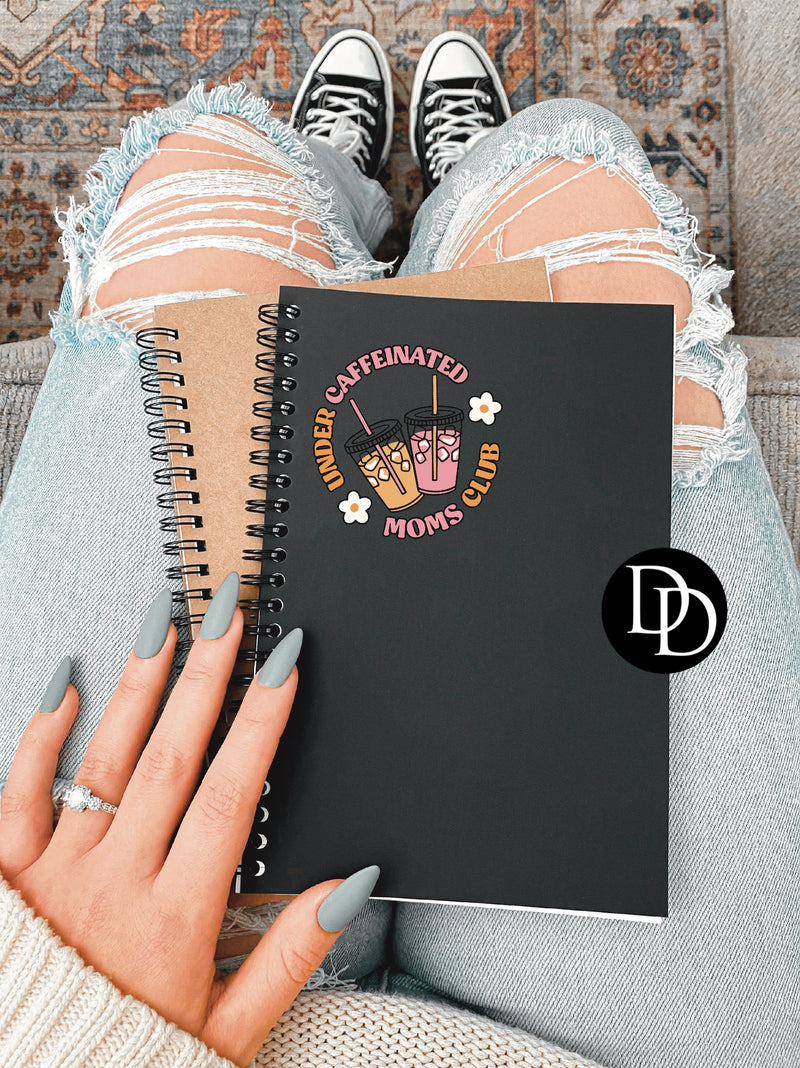 Under Caffeinated Moms Club UV DTF Decal