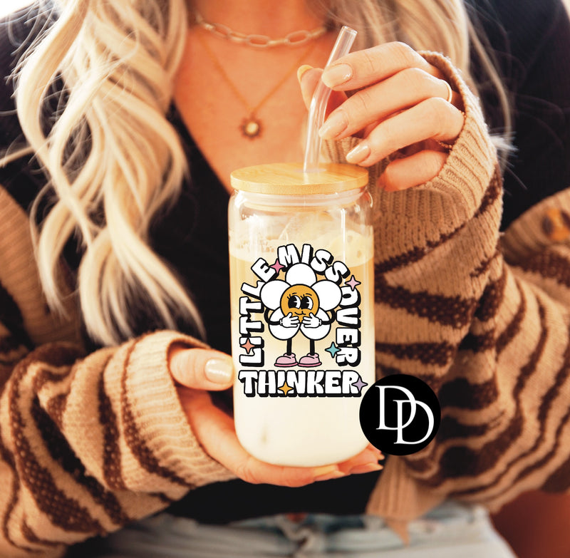 Little Miss Over Thinker UV DTF Decal