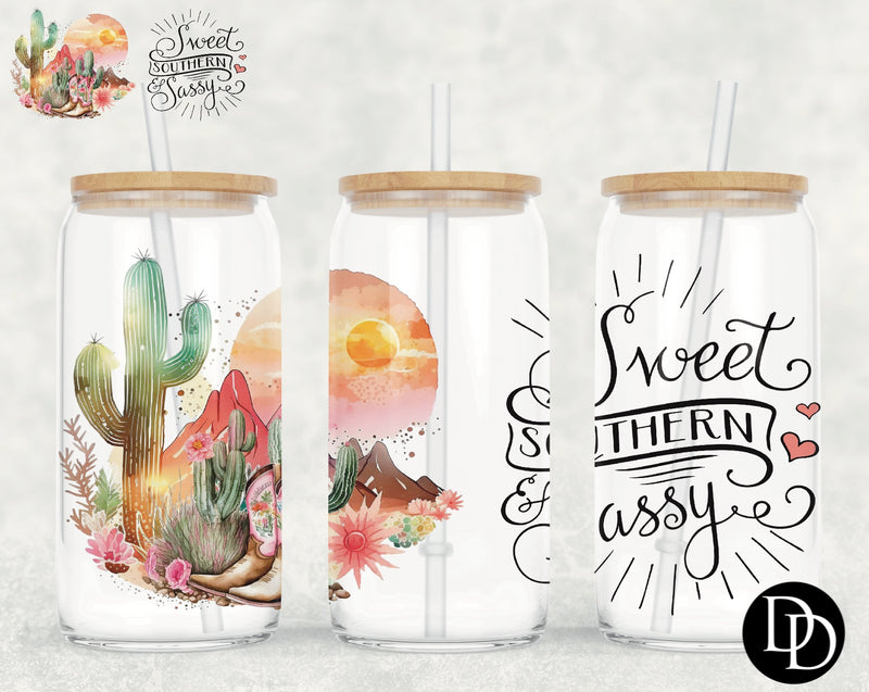 Sweet Southern Sassy UV DTF Cup Wrap