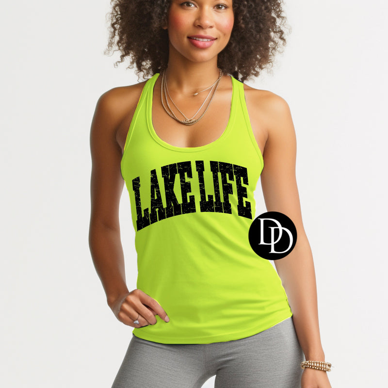 Lake Life Oversized (Black Ink) *Screen Print Transfer*