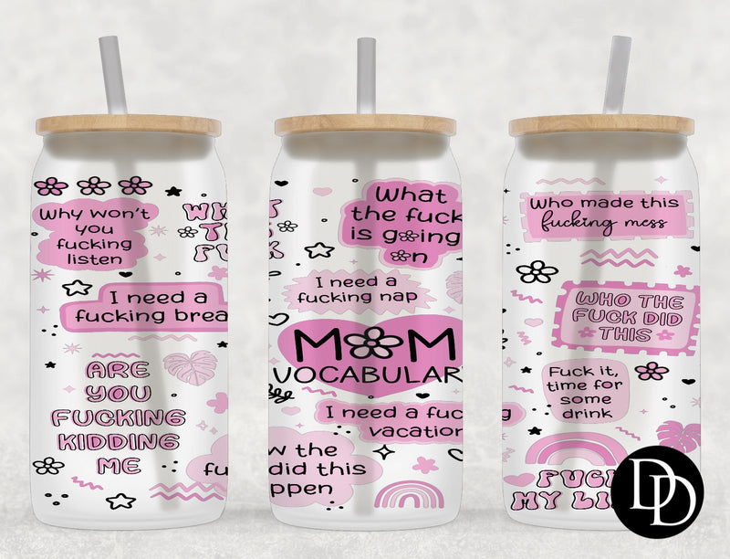 Mom Vocabulary *Sublimation Print Transfer*