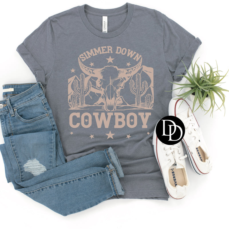 Simmer Down Bullhead (Lt Tan Ink) *Screen Print Transfer*