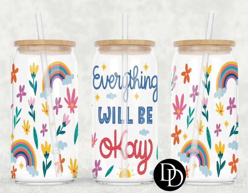 Everything Will Be Okay UV DTF Cup Wrap