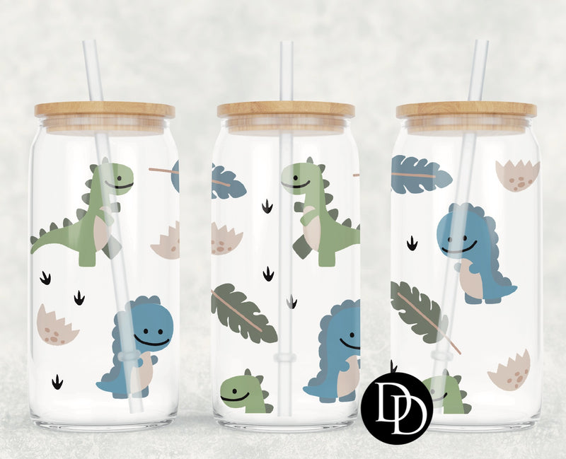 Dino Drawing UV DTF Cup Wrap