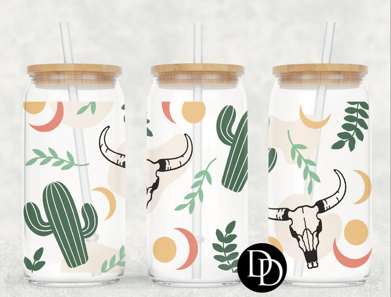 Boho Desert Scene UV DTF Cup Wrap