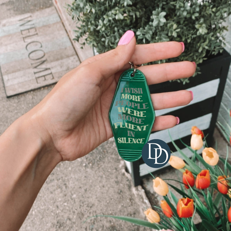 I Wish More People *Motel Keychain UV DTF Decal*