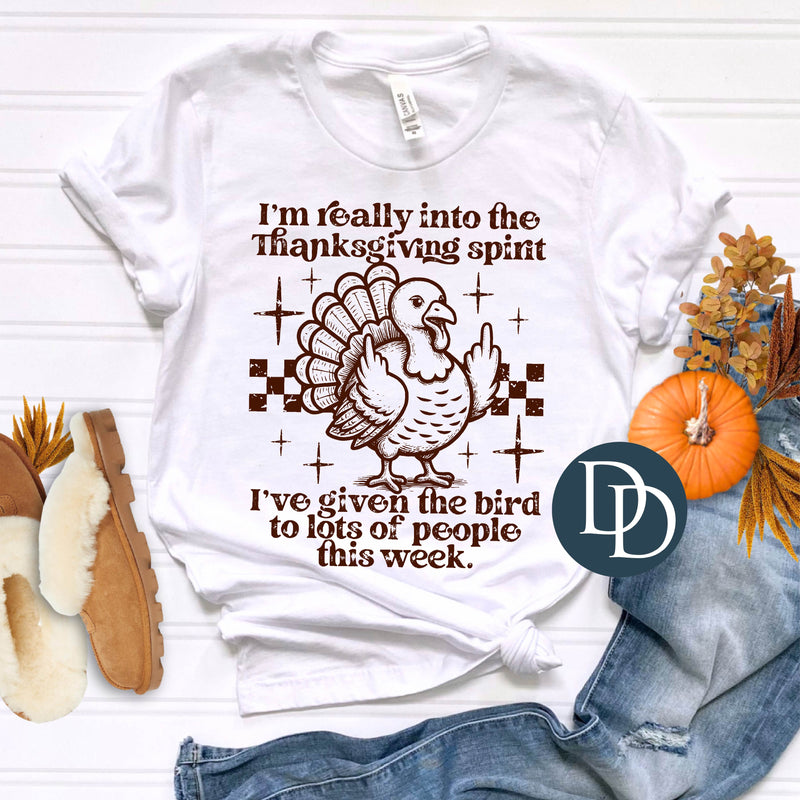 OVERSIZED I'm Really Into The Thanksgiving Spirit *DTF Transfer*