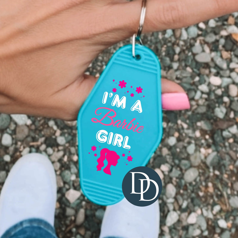 I'm a Barbie Girl *Motel Keychain UV DTF Decal*