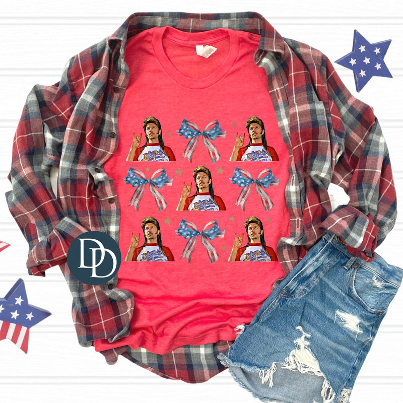 Joe Patriotic Bow Collage *DTF Transfer*