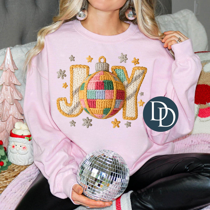 Joy Ornament Faux Yarn *DTF Transfer*