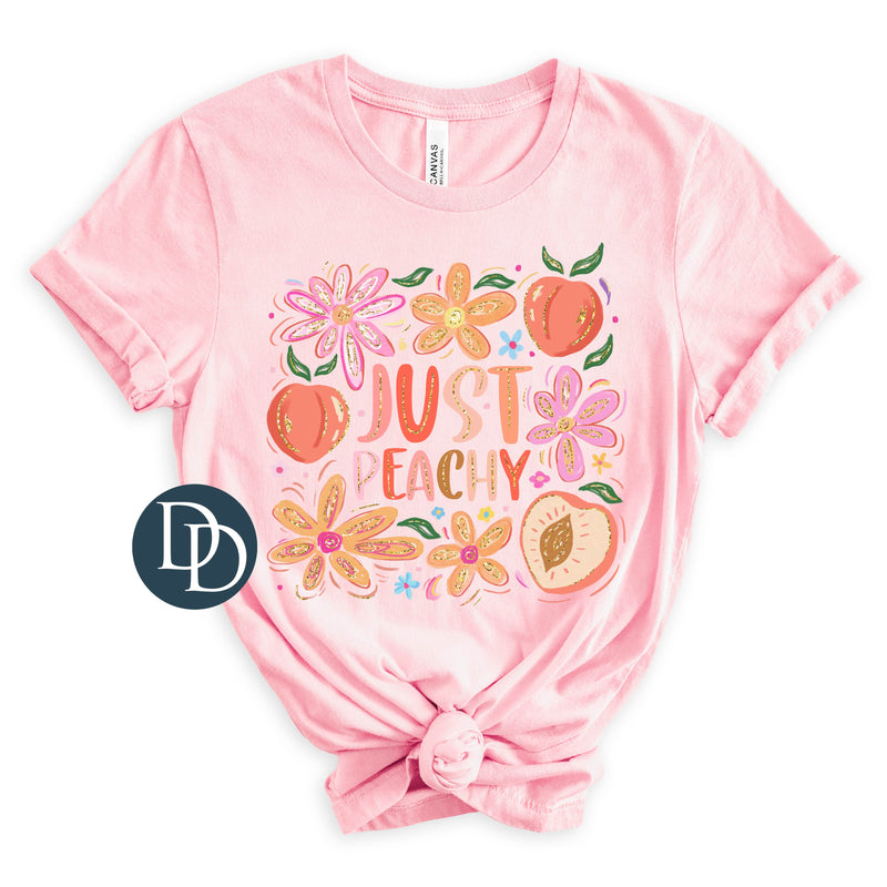 Just Peachy Faux Glitter Peaches *DTF Transfer*