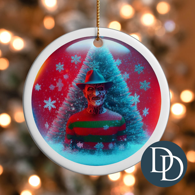 Killer Freddy Christmas *UV DTF Ornament Decal*