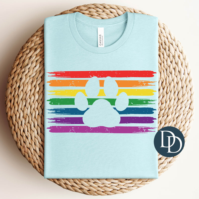 LGBTQ Flag Paw *DTF Transfer*